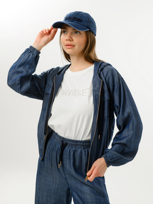 TWINSET Кепка из денима с лого