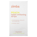 Zimba, полоски для отбеливания зубов, персик, 14 шт.
