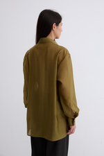 Рубашка Ветер из тенсела и хлопка