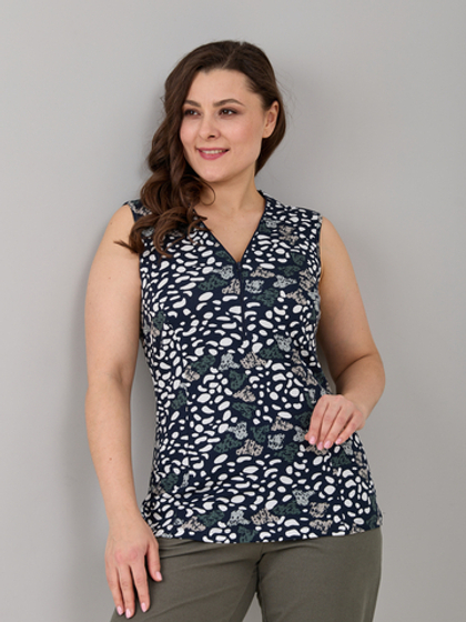 Топ БЛ-11/темносиний-пятна