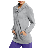 Мягкая спортивная кофта из смесового полотна (Размер: S) (Цвет: темно-серый)