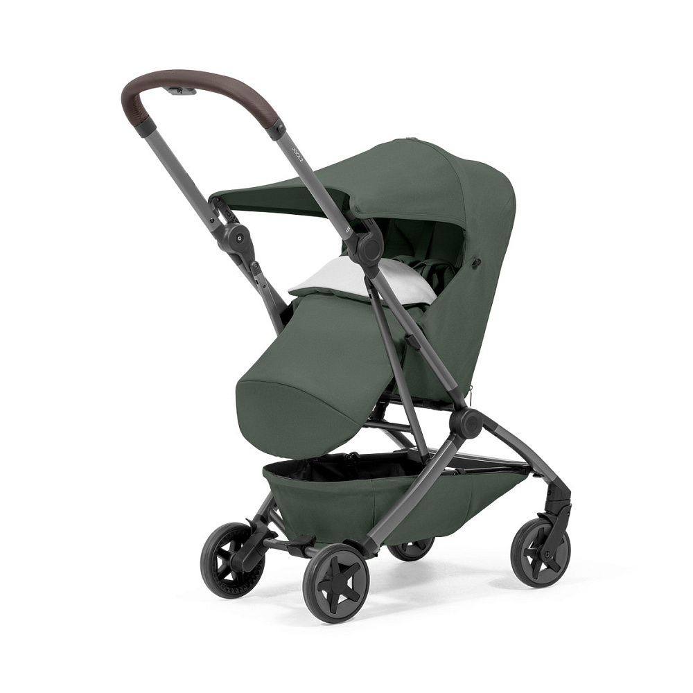 Детская прогулочная коляска Joolz Aer 2 с бампером и реверсивным блоком Forest Green