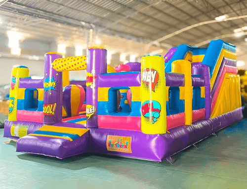 Коммерческий надувной батут «Комиксы 2» 7*5*3 м