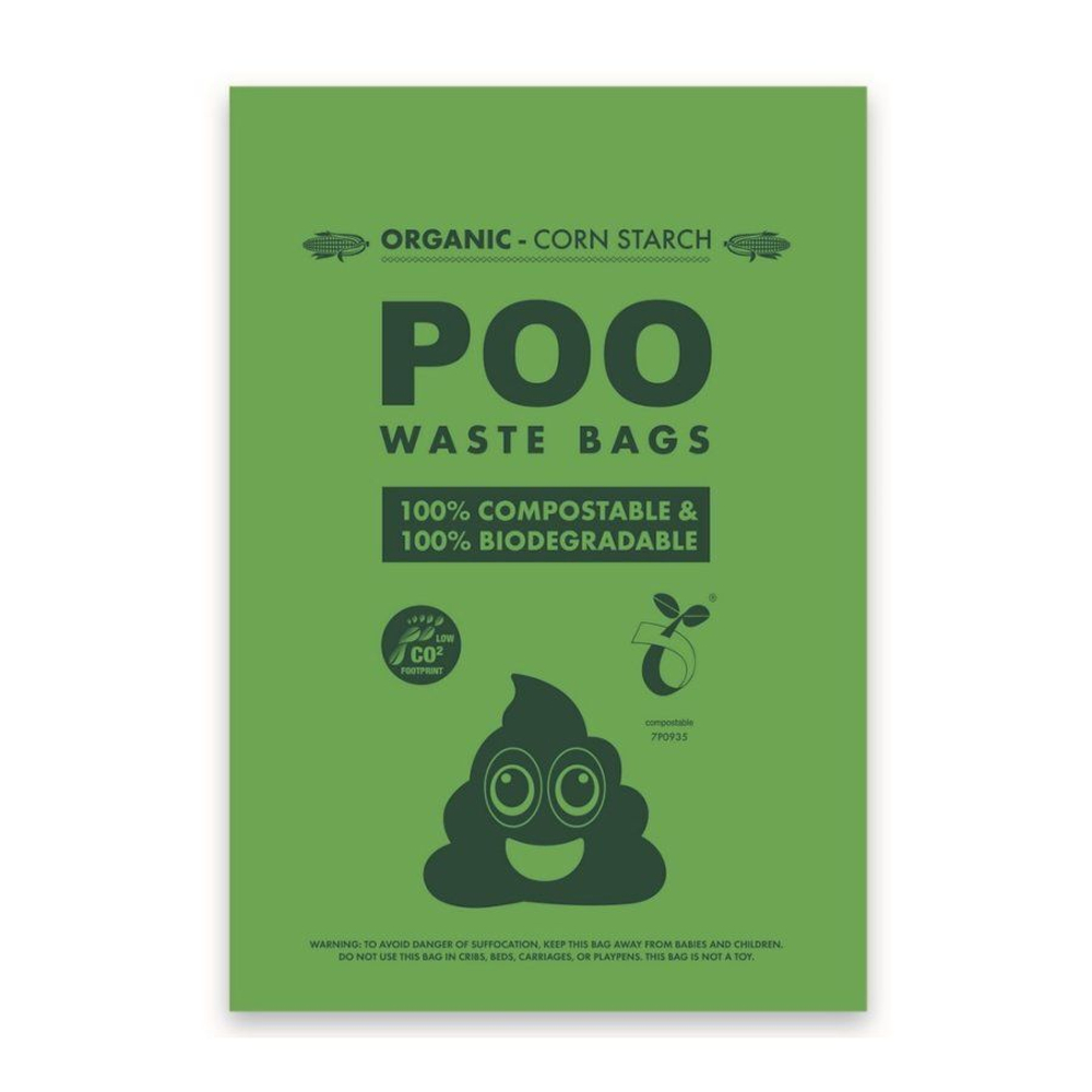 M-PETS Пакеты гигиенические для выгула собак Poo Waste Bags ECO биоразлагаемые, без запаха, 60 шт.