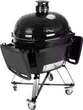 Керамический угольный гриль Primo Oval XL 400 All-in-one, 47x64 см, с ножками и столиками