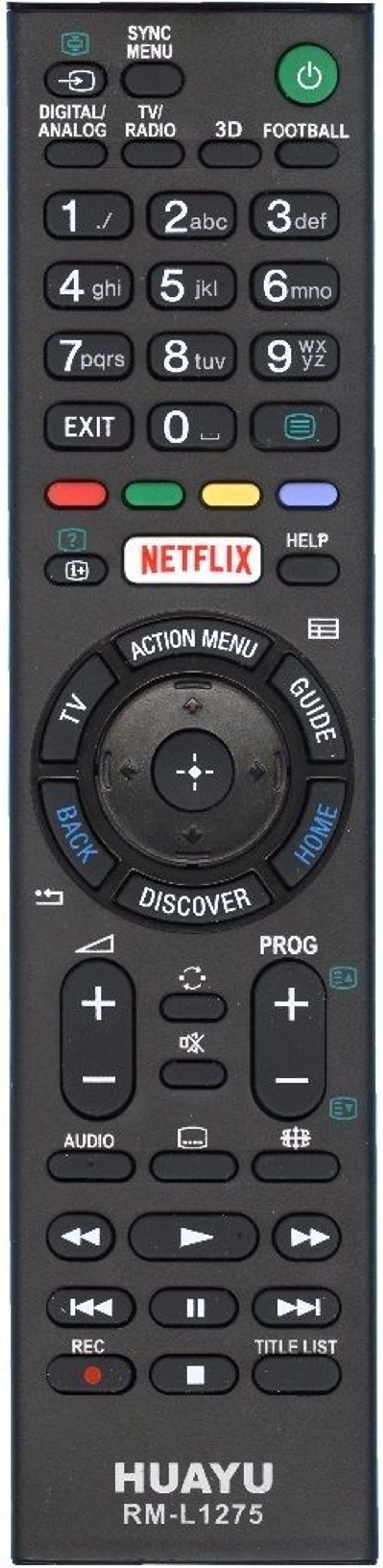 Пульт для Sony RM-L1275 (корпус как RMT-TX101D) универсальный пульт