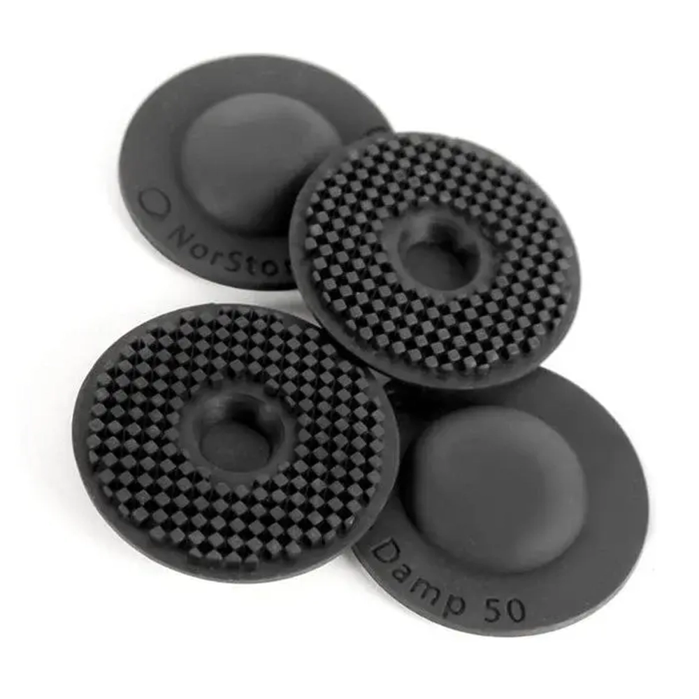 NorStone DAMP 50, black rubber, демпфирующие ножки, нагрузка до 50 кг (4 шт.) NORDAMP50
