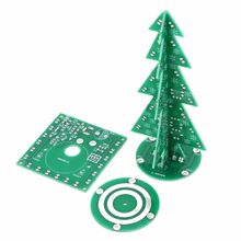 Набор для самостоятельной сборки и пайки (конструктор) Вращающаяся новогодняя / рождественская елка