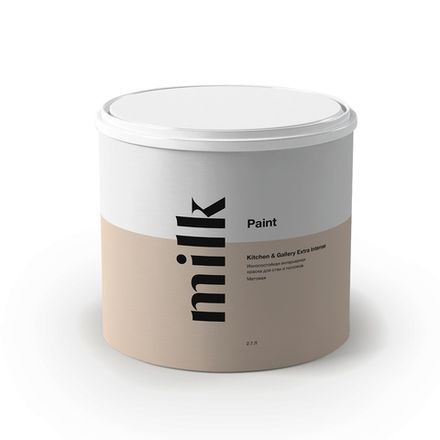 Износостойкая краска для стен и потолков Kitchen & Gallery Extra Intense база A, 2,7 л