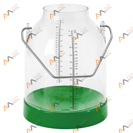 Фляга пластиковая для доения 25 л, зеленая, Китай