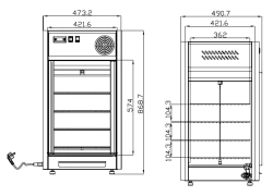 Витрина кондитерская Cooleq CW-108