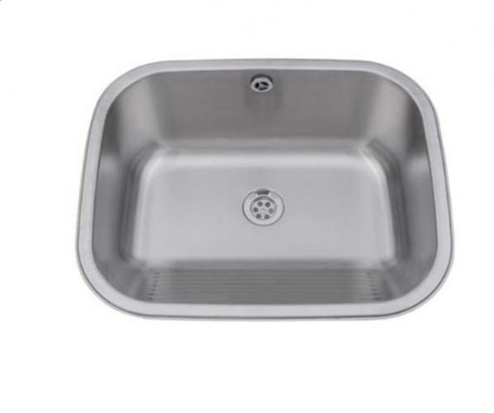 Раковина встраиваемая прямоугольная нерж. сталь NOFER 13032.S матовый