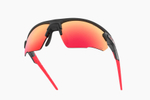 Спортивные очки с диоптриями Demetz Track / Matte Black / Jean Blue Rose Mirror Red Cat.3
