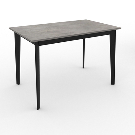 Стол "Нельсон 1100" арт. LND1100, ЛДСП Egger Premium Бетон Чикаго светлый, ножки черные.