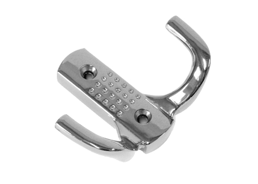 Мебельный крючок с перфорацией К204/2/ Хром