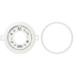 Светильник встраиваемый ЭРА KL35 WH /1 (к) под лампу GX53 белый термокольцо в комплекте