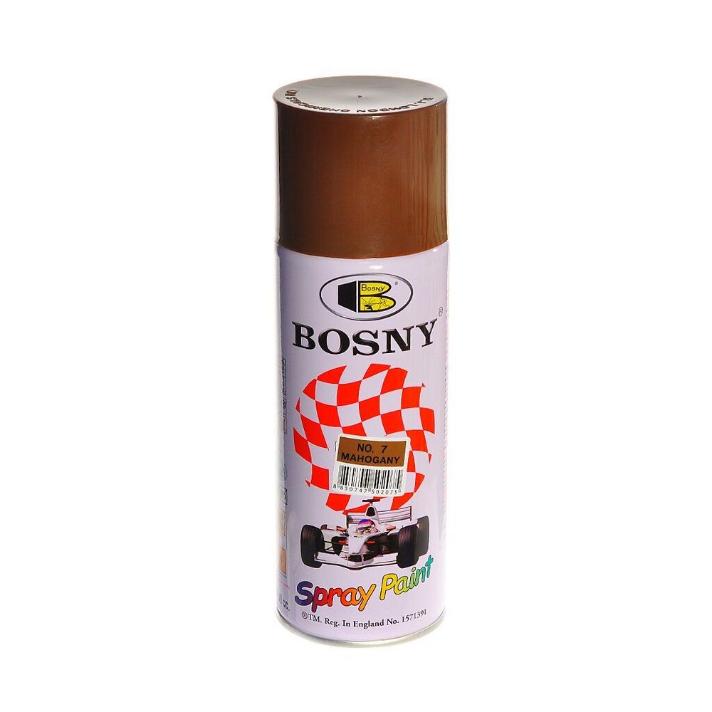 Краска аэрозольная Bosny №7 коричневая 400мл(300г)