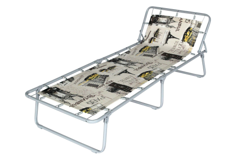 Кровать раскладная Юниор жесткая арт.С89/89 (цвет ткани бежевый рис.город (4 шт. в уп.)