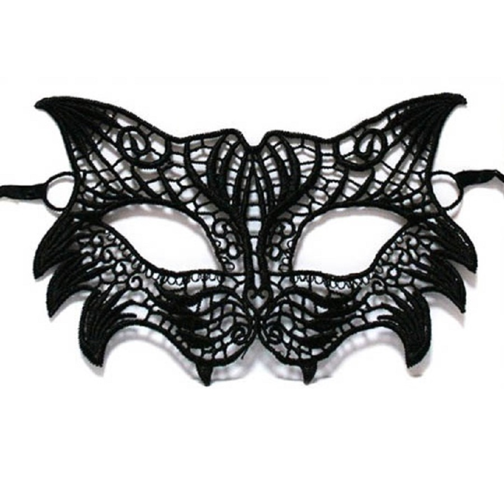 Маска кружевная Мелани черная