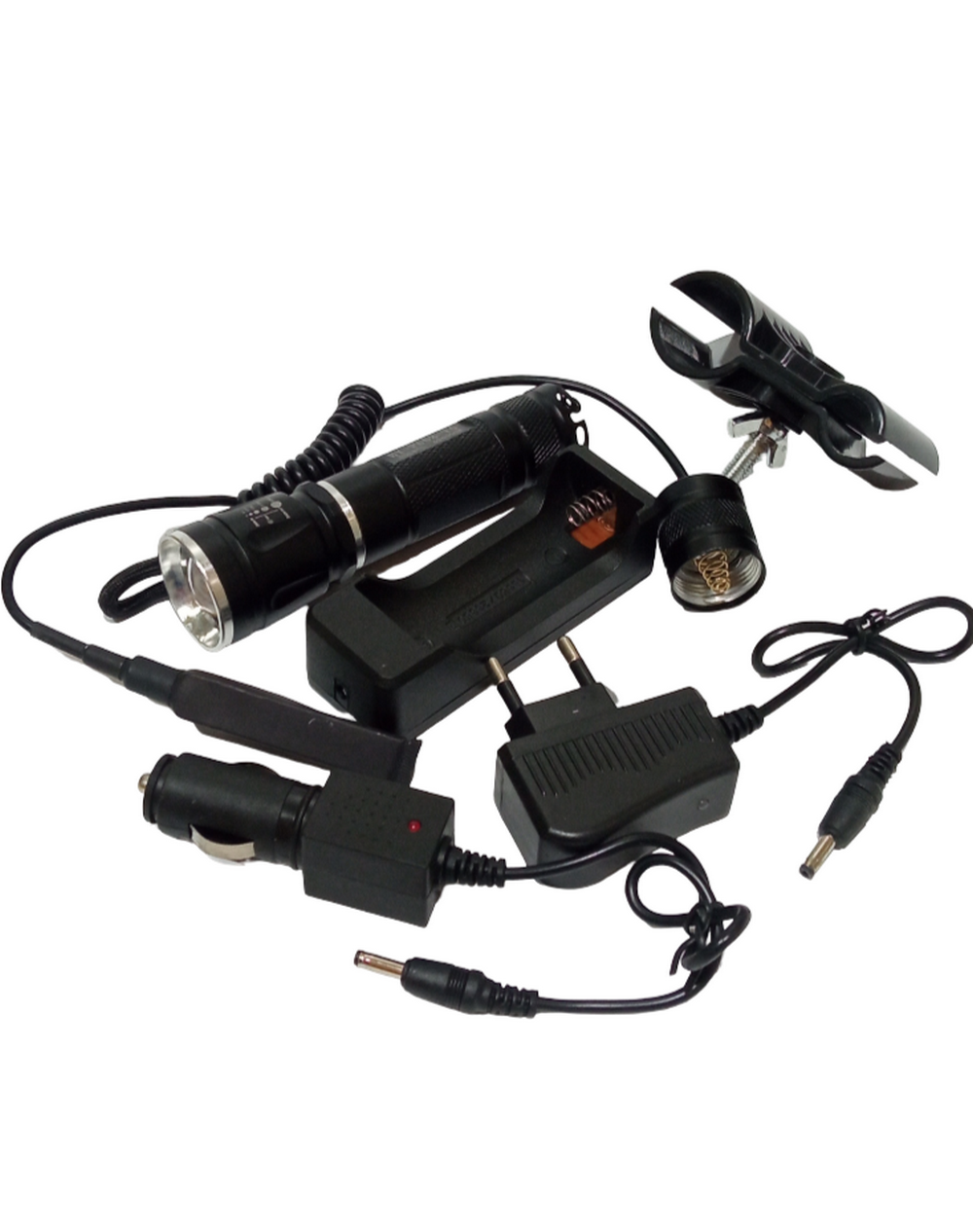 Фонарь ручной, яркий с креплением на руль NGY HY-P608-T6