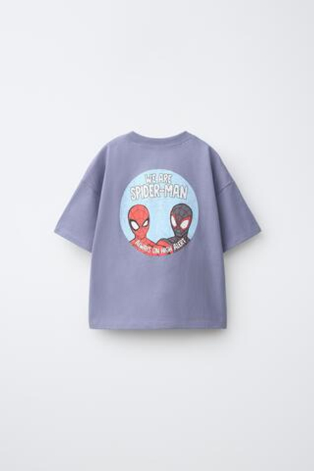 ZARA ФУТБОЛКА SPIDER-MAN © MARVEL, ГОЛУБОЙ