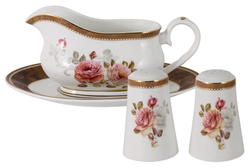 Обеденный сервиз Anna Lafarg Emily Английская роза 27 предметов на 6 персон
