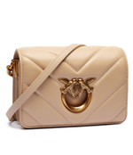 Кожаная сумка через плечо LOVE CLICK MINI Pinko - бежевый(100067 A136)
