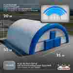 Быстроразводимый авиационный ангар «Орбита Полёта», 50×35×20 м