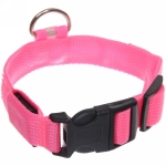 Ошейник для собак «Люмисцент» 2,5*40см светящийся, цвет розовый Ультрамарин