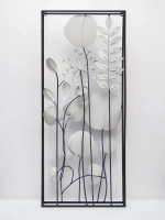 Панно металлическое "Цветы" 71х30 см