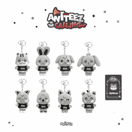 Меховой брелок + фотокарта ATEEZ - [ANITEEZ IN THE CALLING] MD PLUSH KEYRIN