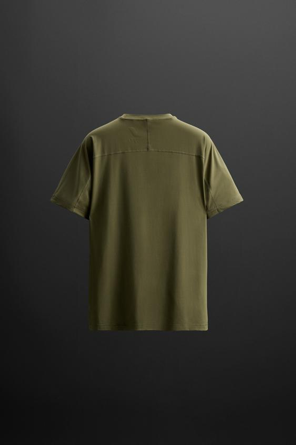 ZARA БАЗОВАЯ СПОРТИВНАЯ ФУТБОЛКА, ОЛИВКОВЫЙ