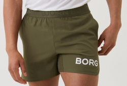 Мужские теннисные шорты Björn Borg Short Shorts - зеленый