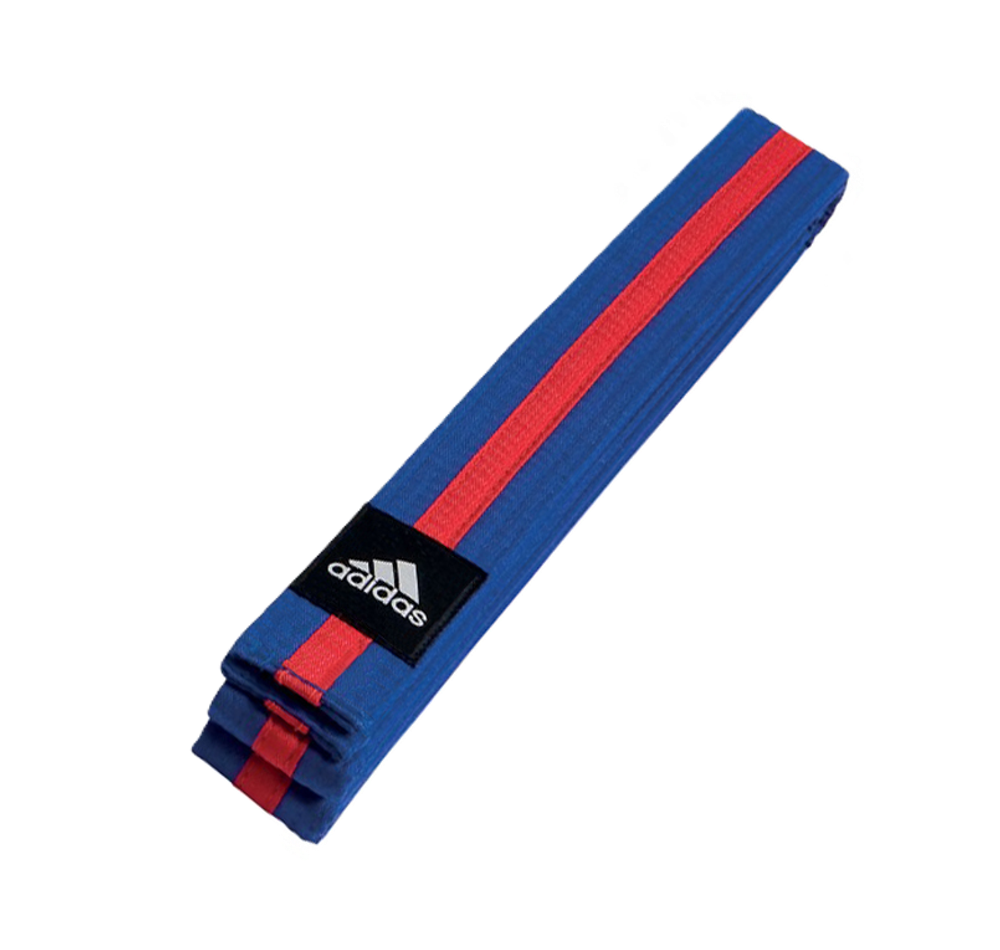 Пояс для тхэквондо Adidas Club сине-красный