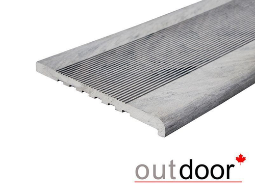 Ступень ДПК Outdoor 348*23*4000 мм полнотелая серая микс