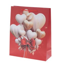 GAEM Пакет подарочный M (бумага 210г/м2, блок микс 12шт), L26 W10 H32 см, 4в.