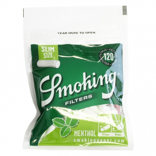Фильтры для самокруток Smoking Slim Menthol
