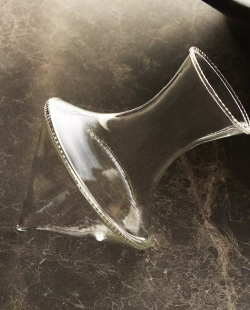 ZARA HOME СТЕКЛЯННАЯ ВАЗА, ПРОЗРАЧНЫЙ