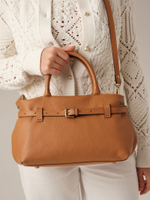 Кожаная сумка DBR Muse 31399 коричневый лист