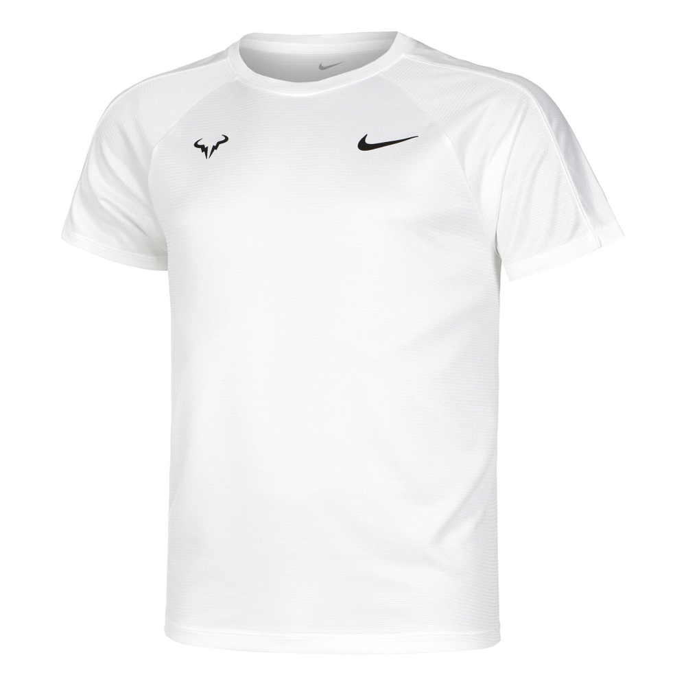 Мужское теннисное поло Nike Dri-Fit RAFA MNK Challenger T-Shirt Men - White