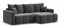 Угловой диван Босс Тренд Велюр Монолит серый