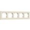 Рамка Werkel Slab на 5 постов айвори матовый W0052962 4690389207938