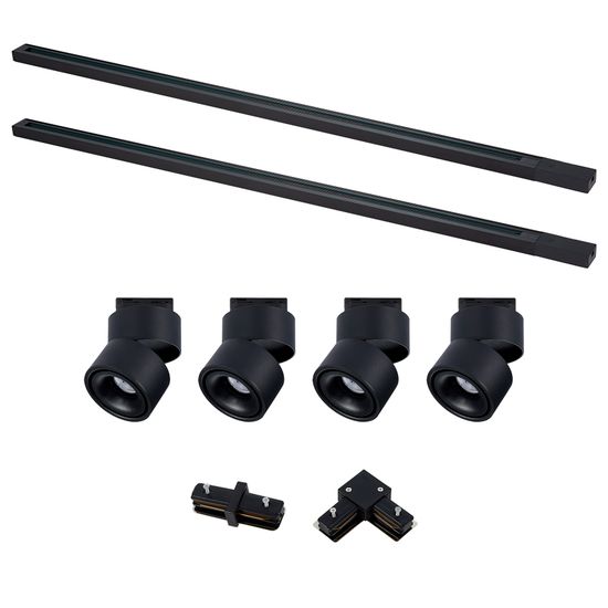 ST2652.430.04 Комплект трек, черный, 4св-ка,2шинопр-да, кон-ры,ST652.436.12,ST001.419.00,ST002.419.0 BASE