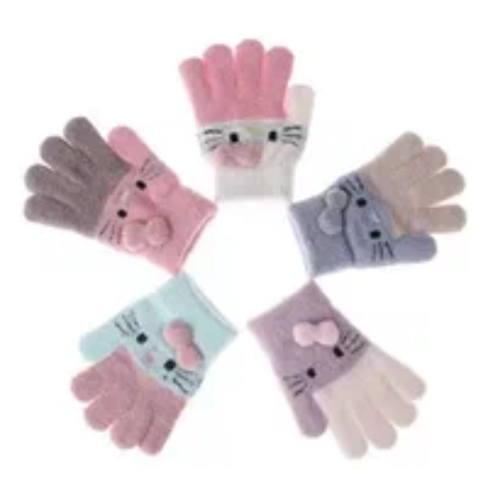 Перчатки детские Пингвин (девочка)