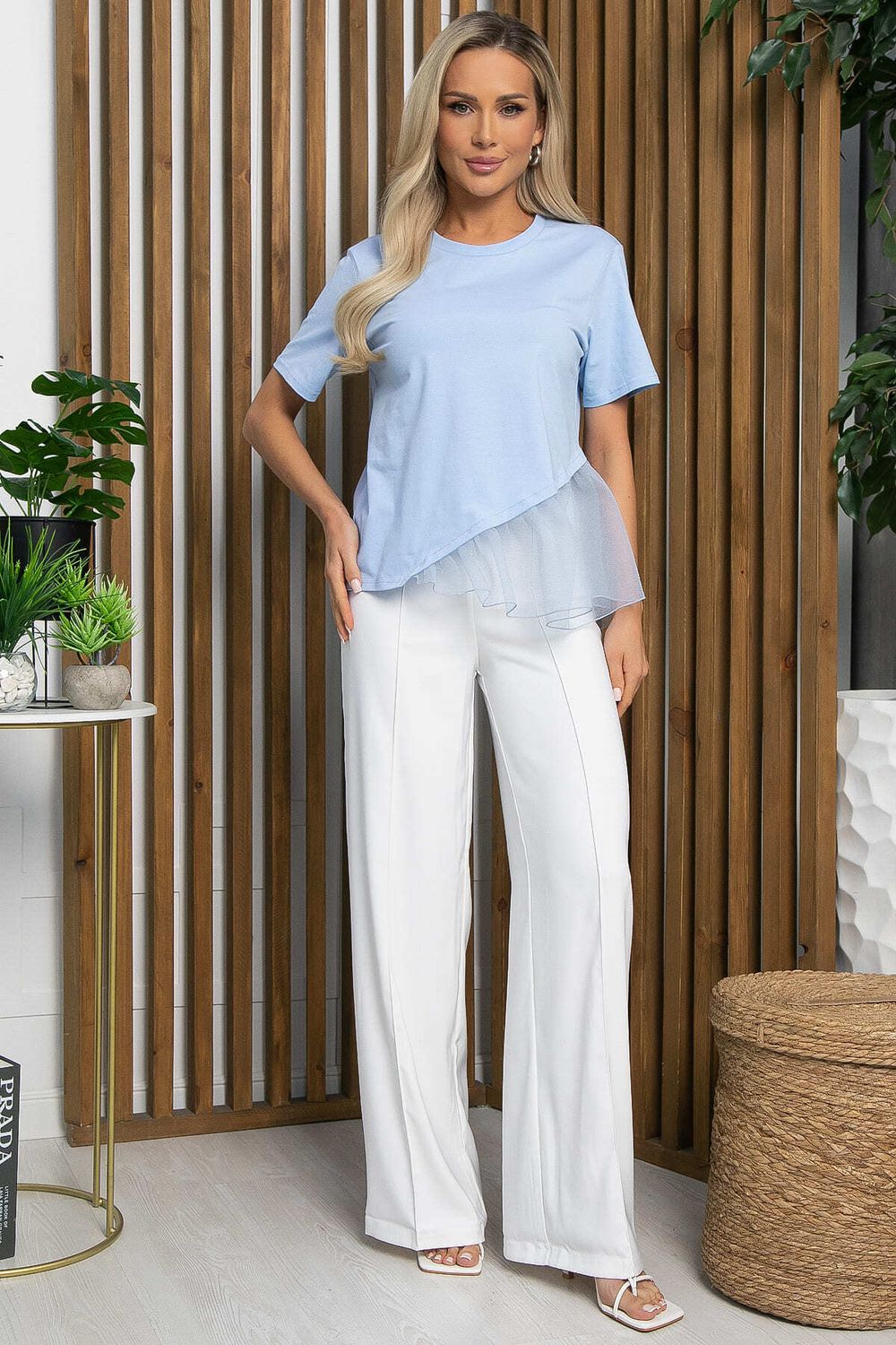 Блуза Нежный взгляд (голубая) Б13298-7М LT Collection