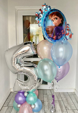 Воздушные шары для девочки Эльза, Холодное сердце, Зеркало №1391