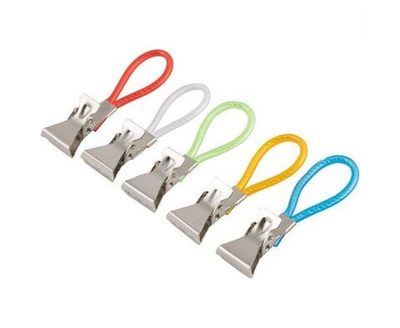 Набор прищепок для полотенец Рыжий кот Mollete-5R в наборе 5 шт нержавеющая сталь 985957