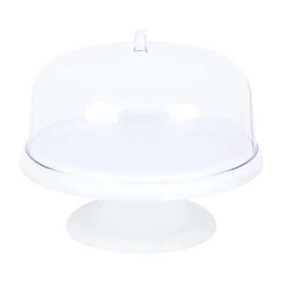 Тортница на ножке Белый