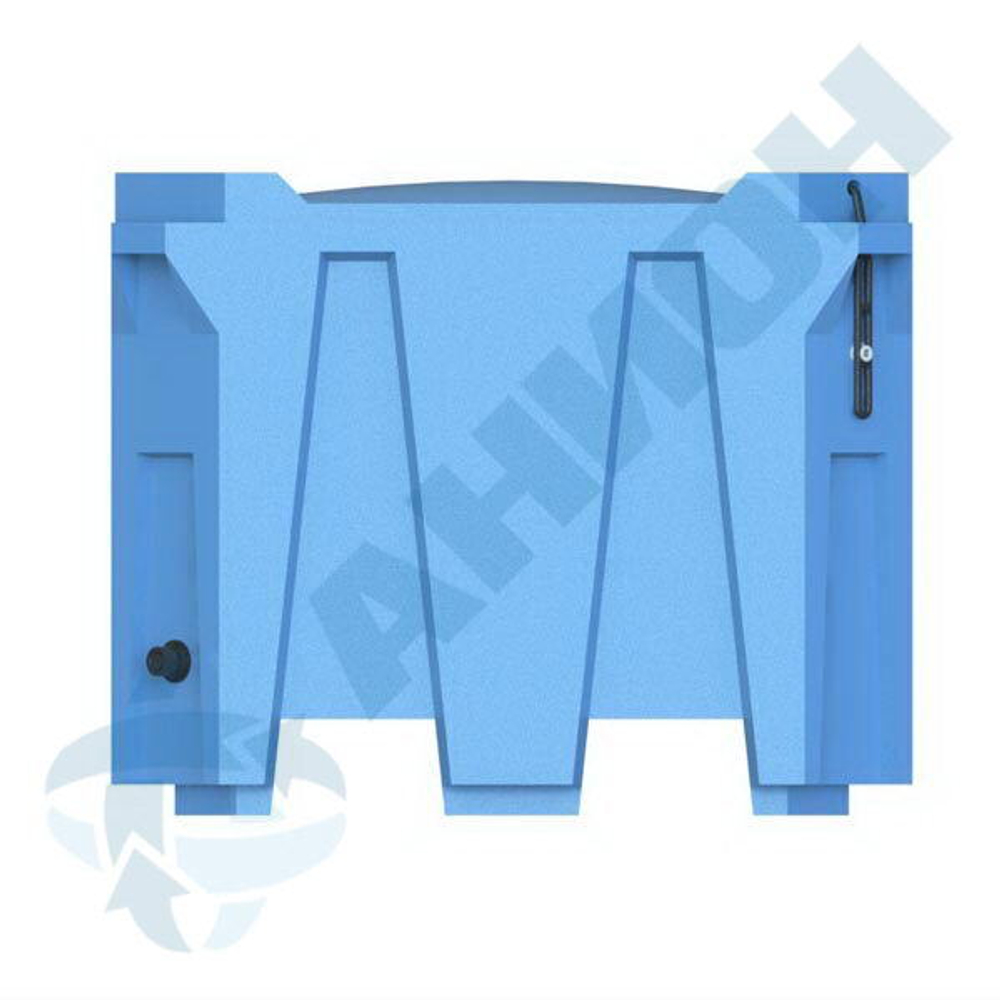 Изотермический контейнер 600 л с крышкой Анион 600 л.(1240x1040x840см;синий) - арт.559524