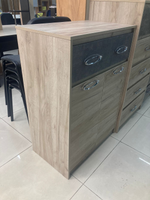 Тумба для обуви Дакота серый крафт/тиз серый ЛДСП